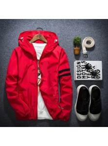 Spring Autumn New Fashion Slim Fit Young Men Hooded Jacket Thin Jackets Brand Casual Windbreaker Top Quality 