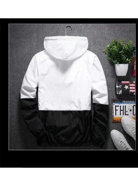 New Spring Autumn Bomber Hooded Jacket Men Casual Slim Patchwork Windbreaker Jacket Male Outwear Zipper Thin Coat Brand Clothing