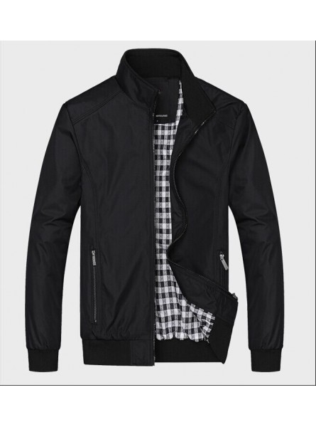 Men Spring Autumn Outerwear Mandarin Collar Clothing
