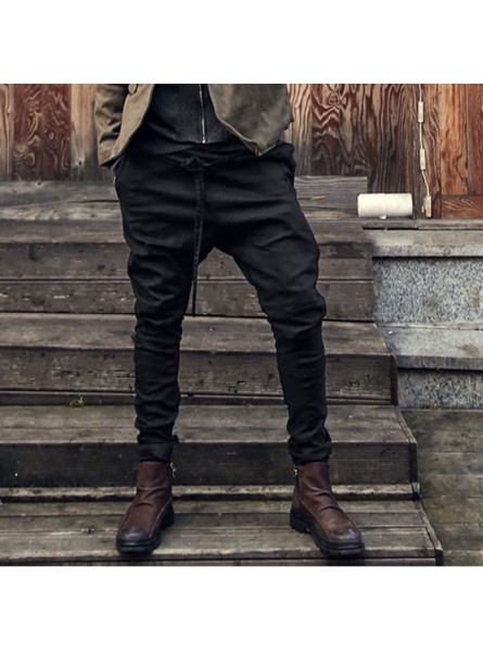 Men Harem Pants Fashion 2018 Casual Pants Men Trousers Low Crotch Pant Men Joggers Feet Pants hanging crotch