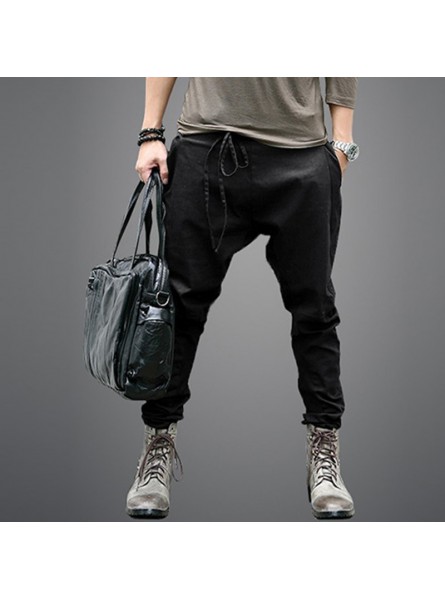 Men Harem Pants Fashion 2018 Casual Pants Men Trousers Low Crotch Pant Men Joggers Feet Pants hanging crotch