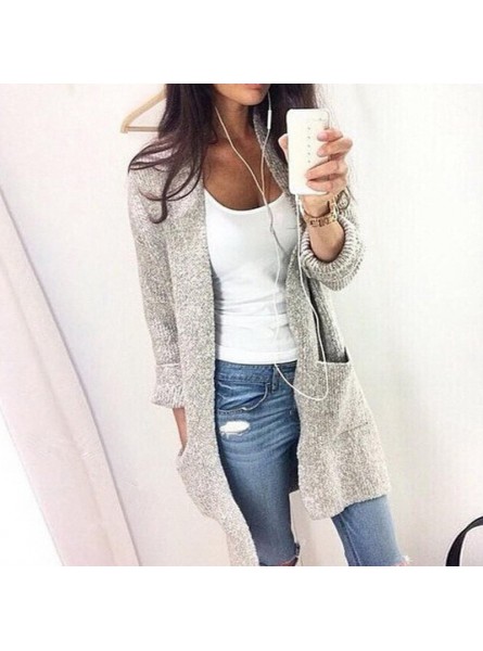 Autumn Winter Fashion Women Long Sleeve loose knitting cardigan sweater Women Knitted Female Cardigan pull femme 