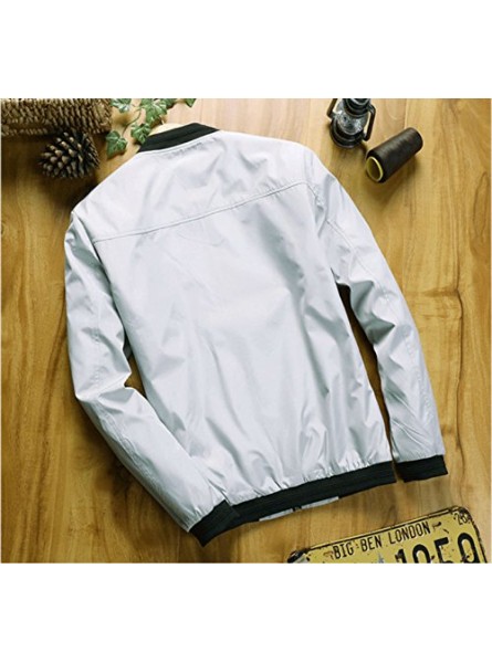 Men's Classic Soild Color Thin Light Weight Flight Bomber Jacket