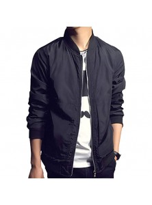 Mens Bomber Jacket Softshell Sportswear Lightweight Slim Jacket Coat