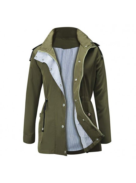 Waterproof Lightweight Rain Jacket Active Outdoor Hooded Women's Trench Coats