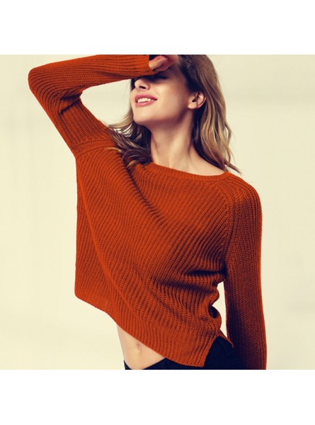 Autumn winter women sweaters and pullovers korean style long sleeve casual crop sweater slim solid knitted jumpers sweter