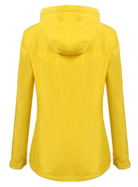 Women Long Sleeve Lightweight Windbreaker Outdoor Active Raincoat Jackets Hooded