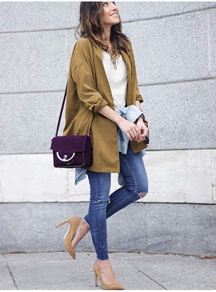 Women's Workout Slit Side Oversized Coat Lightweight Long Sleeve Collar Wrap Jacket