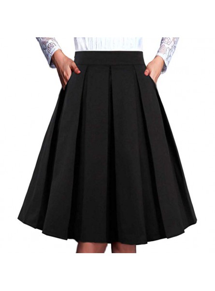 Women’s Pleated A Line Floral Printed Vintage Skirts