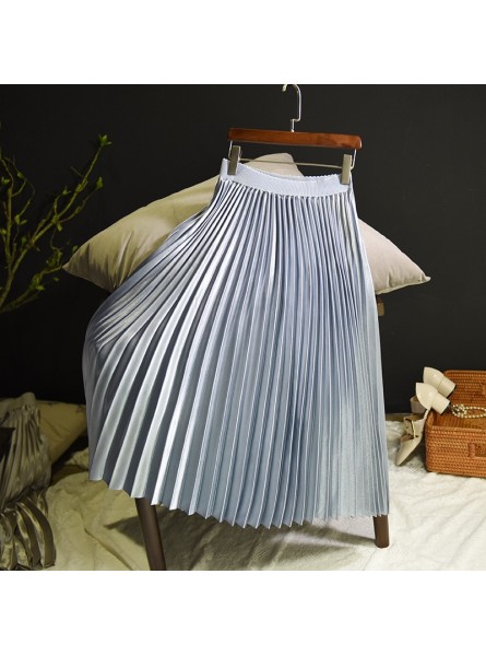 Spring Women Long Skirts Fashion Brand A-Line Women Pleated Skirts High Waist Women Midi Skirt Faldas Mujer Saias