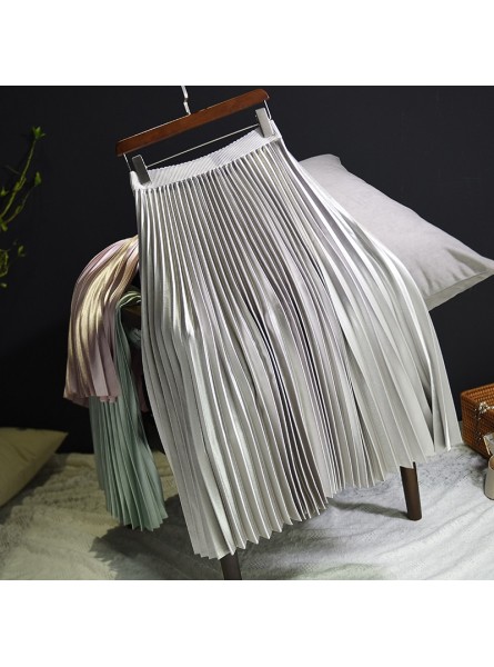 Spring Women Long Skirts Fashion Brand A-Line Women Pleated Skirts High Waist Women Midi Skirt Faldas Mujer Saias